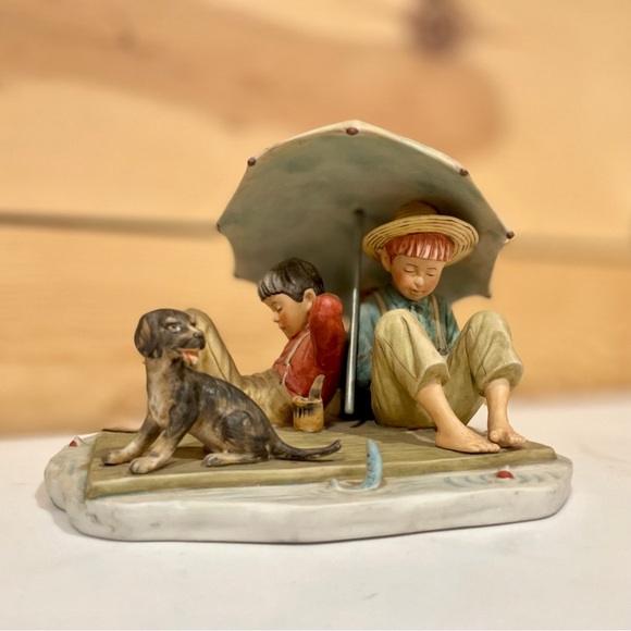 Norman Rockwell "A Fisherman's Paradise" 1954 - Picture 2 of 14